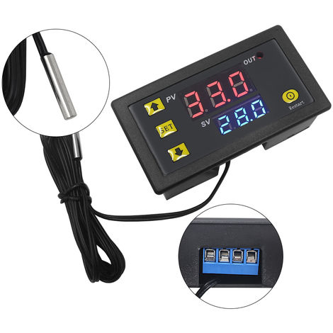 Digitaler Temperaturregler Grad Sensor Digital Thermostat Instrument 10A 265V AC 
