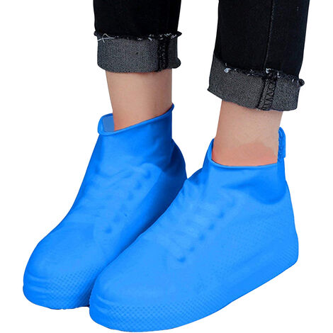 Latex Schuhe Abdeckung M/L Rutschfest Regen Schuhe Stiefel Schutz Wasserdicht 