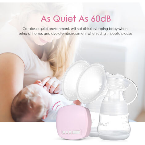 Baby elektrische Milchpumpe Smart Absaugen Ruhig Automatic mit Milchflasche, 