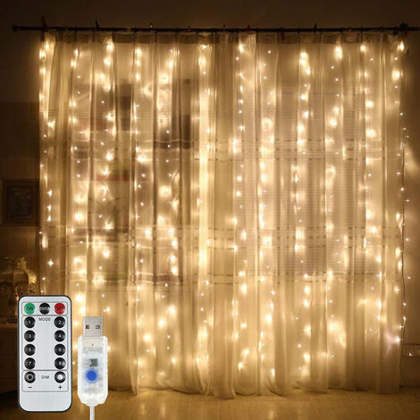 Lichterkette LED Deko 10 m Beleuchtung 50 LEDs Indoor Deko Party warmweiß