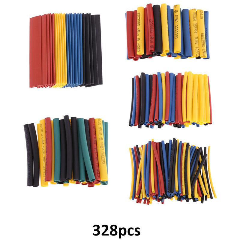 Heat Shrink Tubing Sleeve 2:1 Shrink Ratio 1.2m Length Various Colours Sizes 20mm, Red
