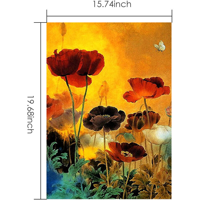 Adults Beginners DIY Oil Painting by Number Kits DIY Canvas Paint Acrylic Oil Painting for Adults Kids Arts Craft Home Wall Bedroom Living Room Decor for Kids L, 16×20inch Painters Gift 