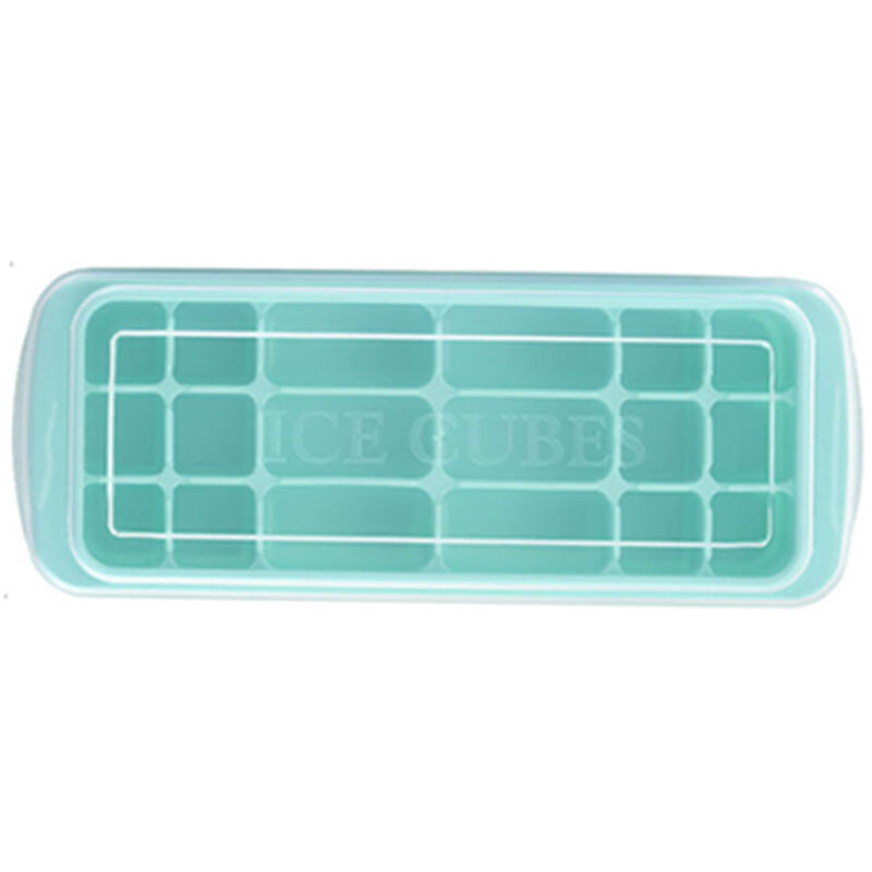 4 Pack Ice Cube Tray with Removable Lid Silicone Ice Trays with Cover for Freezer BPA Free Easy Release Ice Mold 14-Ice Tray for Whiskey 