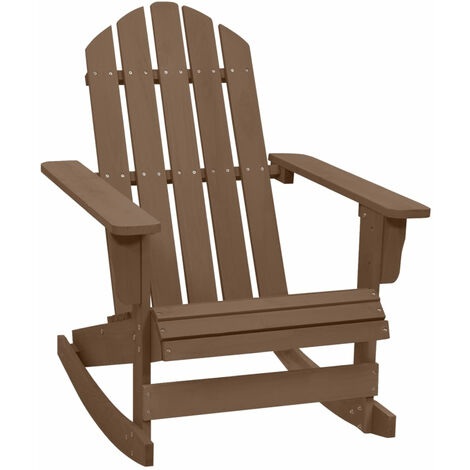 Garden Rocking Chair Wood Brown