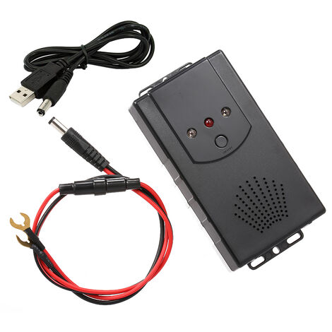 Car mousetrap outdoor mousetrap DC car version + USB cable, Black - Black