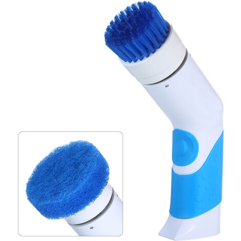 Electric Spin Scrubber Cordless Shower Scrubber Handheld Power Scrubber with 3 Cleaning Brush Heads Power Brush for Kitchen Sink Tub Tile Floor Window,model:Blue