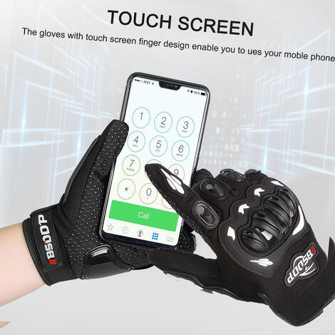 motorcycle gloves phone touch