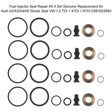 Fuel Injector Seal Kit Compatible with Audi A3 Volkswagen Jetta 