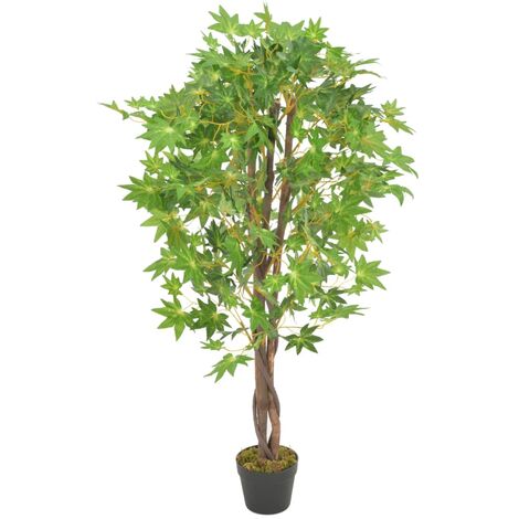 Artificial Plant Maple Tree with Pot Green 120 cm