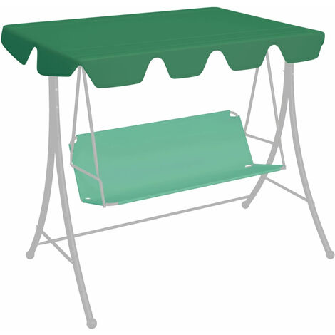 Replacement Canopy for Garden Swing Green 150/130x70/105 cm