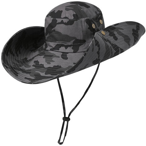 brimmed camo beanie