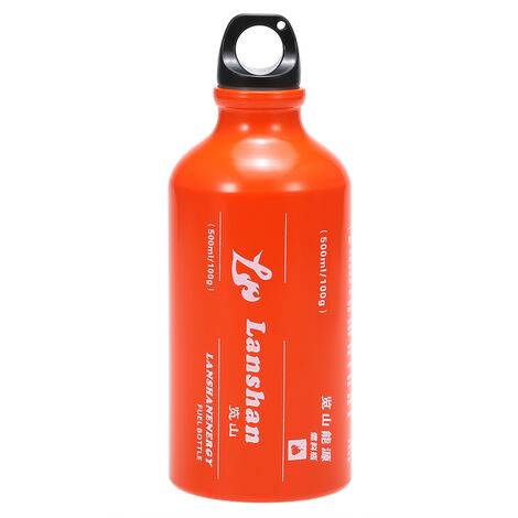 500ml Gasoline Fuel Bottle Petrol Kerosene Alcohol Liquid Gas Tank Fuel Storage Bottle for Outdoor Camping Multi Fuel Oil Stove,model: 500ml