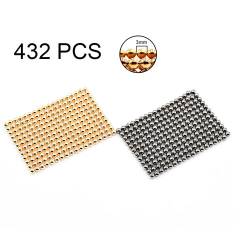 432pcs 3mm Magnetic Ball Set Magic Magnet Cube Building Toy For Stress Relief Mix 2 Color