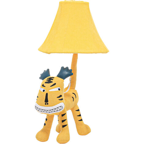 Tomfeel Tiger Lamp USB Plug Animal Lamp Kids Table Lamp Night Light for Kids Lampshade for Children Bedroom Nursery Room with 7W Lightball,model:Yellow - Yellow
