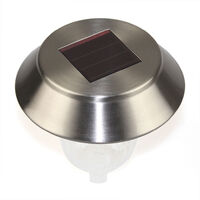 Solar Stainless Steel Lawn Lights 10 Pack Warm Color