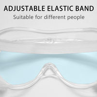 Closed Safety Protective Glasses Goggles Saliva Splashing and Anti-Fog Antisand Windproof Dust Resistant Transparent