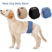 3Pcs Washable Male Dog Belly Band Wrap Waterproof Pet Diaper Toilet Training Dog Physiological Pant
