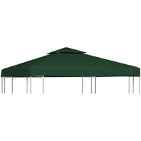 Gazebo Cover Canopy Replacement 310 g / m2 Green 3 x 3 m