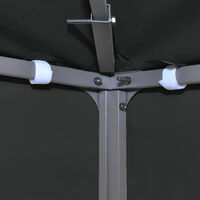Gazebo Cover Canopy Replacement 310 g / m2 Dark Grey 3 x 3 m