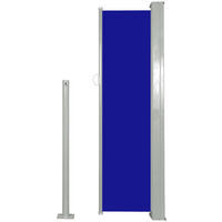 Retractable Side Awning 120 x 300 cm Blue