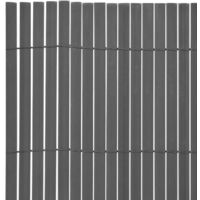 Double-Sided Garden Fence 90x500 cm Grey