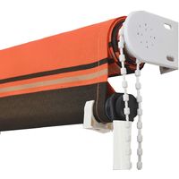Retractable Awning 100x150 cm Orange and Brown