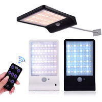 48 LEDs Solar Powered Wall Light PIR Motion Sensor with Remote Control Outdoor IP65