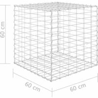 Cube Gabion Raised Bed Steel Wire 60x60x60Cm