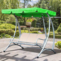 Outdoor garden waterproof furniture cover sunshade, beige two seats 142*120*18cm - beige two seats 142*120*18cm