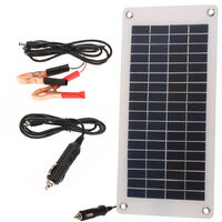 8.5W solar panel charger, charged with 12V automobile battery, semi flexible