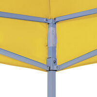 Party Tent Roof 4x3 m Yellow 270 g/m2
