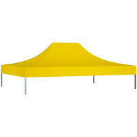 Party Tent Roof 4x3 m Yellow 270 g/m2