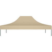 Party Tent Roof 4x3 m Beige 270 g/m2