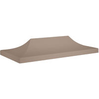 Party Tent Roof 6x3 m Taupe 270 g/m2
