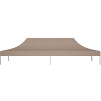 Party Tent Roof 6x3 m Taupe 270 g/m2