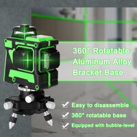 Laser level meter tripod base 360¡ã rotatable bracket with 1/4" interface