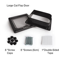 Pet supplies cat door cat hole dog door hole, can control the direction of entry and exit pet door cat kennel, L pink