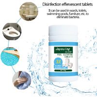 Swimming pool disinfection kit, swimming pool disinfection effervescent tablets (100g/bottle)