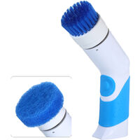 Electric Spin Scrubber Cordless Shower Scrubber Handheld Power Scrubber with 3 Cleaning Brush Heads Power Brush for Kitchen Sink Tub Tile Floor Window,model:Blue