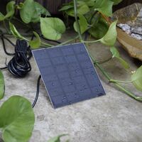 Solar Power Water Pump Solar Fountain Pump with Separate Solar Panel for Outdoor Small Pond Garden Fish Tank,model:Black