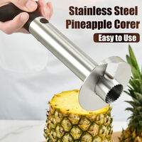 Pineapple Corer Stainless Steel Pineapple Peeler Corer Remover Tool Pineapple Cutter Core Remover with Anti-Slip Handle for Kitchen,model:Yellow - model:Yellow