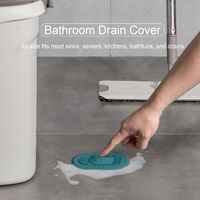 Drain Cover Drain Stopper Bath Plug Drain Plug Plug Hole with Hair Catcher Sink Drain Strainer Drain Protector for Kitchen Bathroom,model:Orange