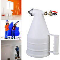 3000ML Hopper Spray Gun Paint Texture Tool Drywall Wall Painting Sprayer With 6mm Nozzle White,model:White