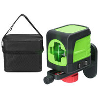Portable High Brightness 2 Green Lines Laser Level Vertical Horizontal Lines 4¡ã Self-leveling Function Leveling Tool for Ceramic Tile Laying Door Window Partition Install Construction Decoration Utility Tool,model:Green