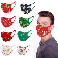 Christmas Face Mask Reusable Face Mask Adult Mask Washable Breathable Mouth Cover,model: type 5-adult - model: type 5-adult