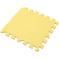 12pcs EVA Foam Mat Interlocking Foam Tiles Playground Flooring Puzzle Mat Multiple Colors Anti-Skid Mat with Finishing Border,model:Yellow
