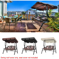Outdoor Top Swing Canopy Waterproof Cover Garden Sun Shade Patio Swing Cover Case Chairs Hammock Cover Pouch,model:Coffee 195