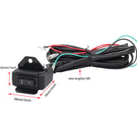 DC12V ATV/UTV Electric Winch Solenoid Relay Solenoid Rocker Switch with Mounting Handlebar and Control Cable,model:Multicolor
