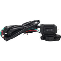 DC12V ATV/UTV Electric Winch Solenoid Relay Solenoid Rocker Switch with Mounting Handlebar and Control Cable,model:Multicolor