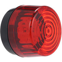 12V 150mA Indicator Signal Llight red Wired Flashing Light Alarm Strobe Flashing LED Warning Light FIRE Siren for security,model:Red